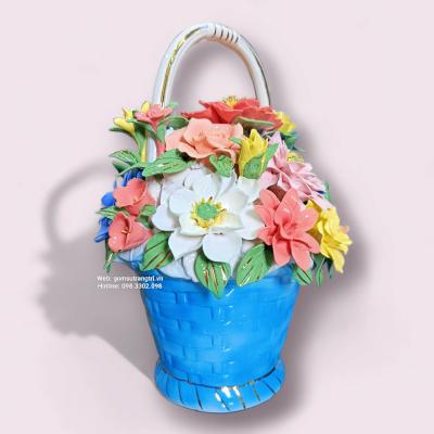 GIỎ HOA SỨ - HÀNG THỦ CÔNG CAO CẤP - Quà Tặng Tân Gia, Khai Trương, Sinh Nhật